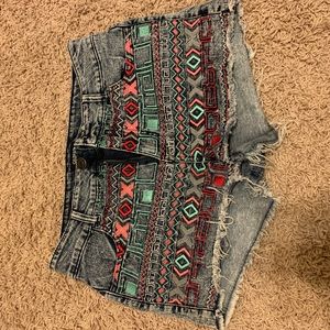 Hi waisted festival shorts